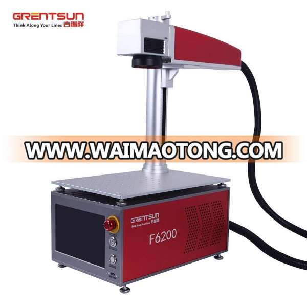 Wuhan Grentsun Mini 20W fiber electronic laser marking machine for printed circuit board, chip,mobile phone shell