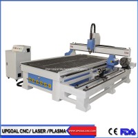 4 Axis Wood CNC Engraving Machine with Vacuum Table /Removable Rotary Axis