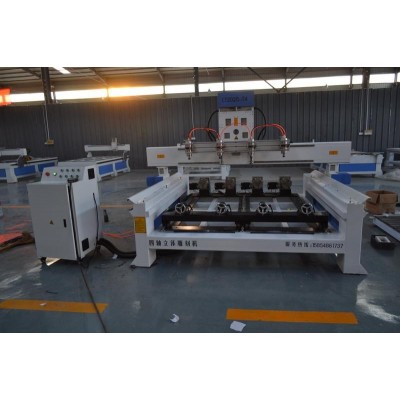 Cabinet Processing CNC Router Wood Engraving Machinery with Rotary Axis